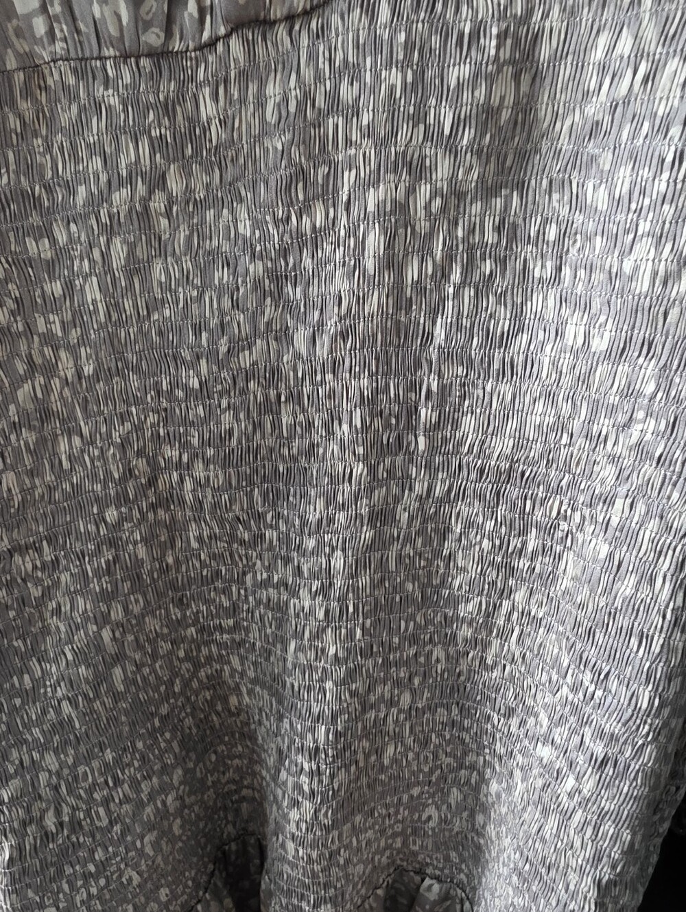 grade & gather Smoky Taupe Leopard-Print V-Neck Long-Sleeve Dress Size Medium - Picture 7 of 11